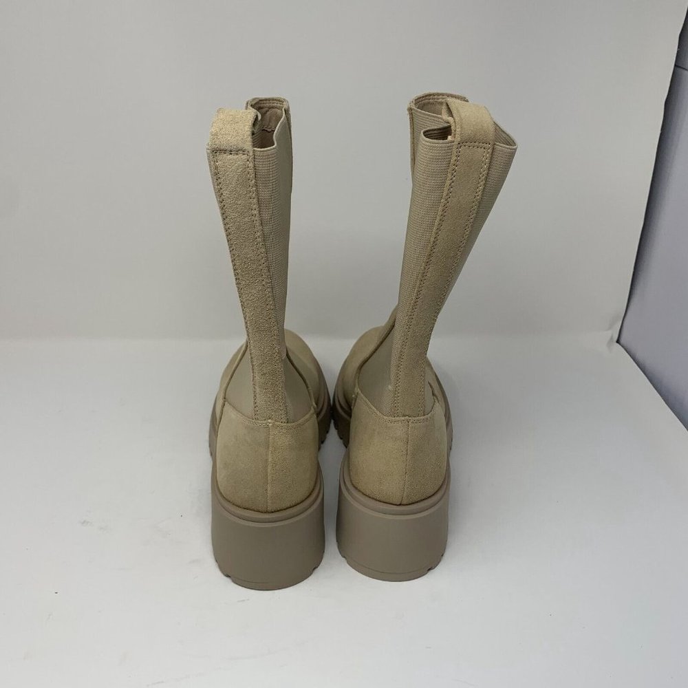 Steve Madden Hesitant HESI02S1 Chelsea Boots Women's 10 Sand Suede Pull On S0536 - Picture 5 of 11
